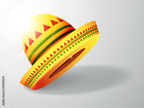 Shiny Mexican Hat vector illustration