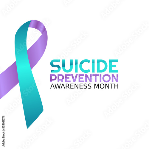 Vector graphic of suicide prevention awareness month good for suicide prevention awareness month celebration. flat design. flyer design.flat illustration.