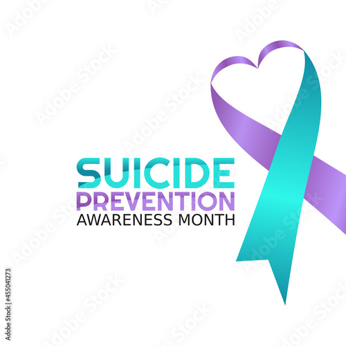 Vector graphic of suicide prevention awareness month good for suicide prevention awareness month celebration. flat design. flyer design.flat illustration.