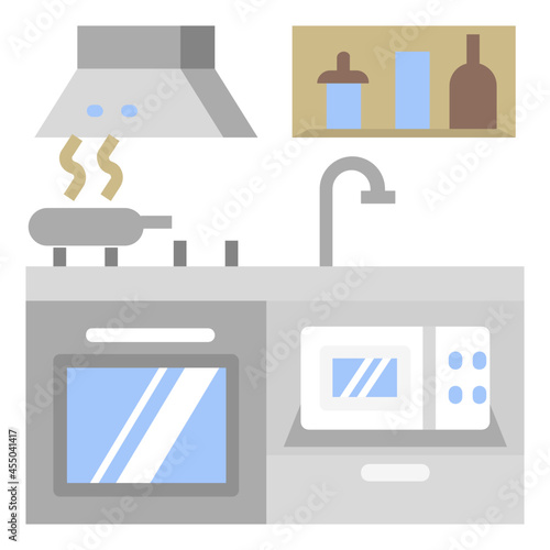 kitchen flat icon