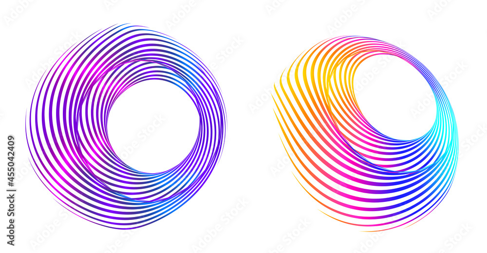 Abstract design element on white background of twist lines. Vector Illustration eps 10 Golden ratio traditional proportions vector icon beauty salon, for elegant business card, background event party Abstract design element on white background of twist lines. Vector Illustration eps 10 Golden ratio traditional proportions vector icon beauty salon, for elegant business card, background event party
