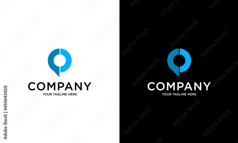 Professional and Minimalist Lettering PC Logo Design, Editable in Black and White Color Vector Format Professional and Minimalist Lettering PC Logo Design, Editable in Black and White Color Vector Format