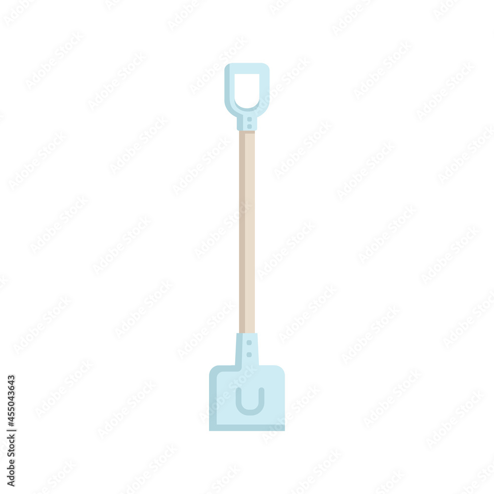 big shovel with a handle in the flat style big shovel with a handle in the flat style