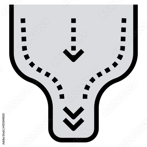 bottleneck line icon