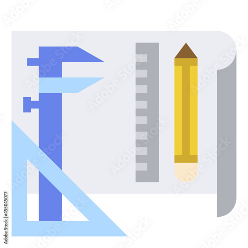 vernier flat icon