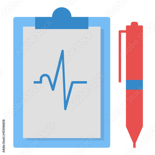 ekg flat icon