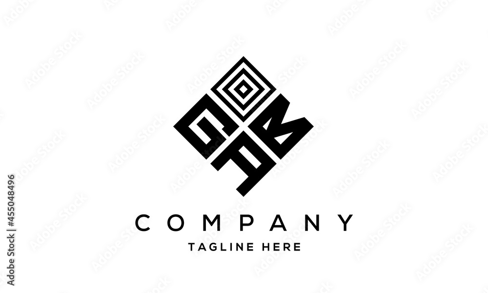 GBA square three latter logo vector GBA square three latter logo vector