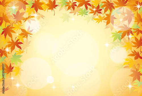 秋の紅葉イメージの背景素材