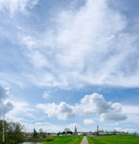 The skyline of Zaltbommel, Gelderland Province, The Netherlands
