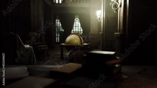 Globe in the old classic room