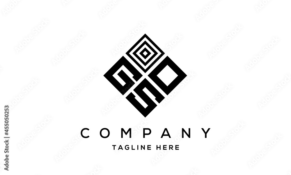 GOS square three latter logo vector GOS square three latter logo vector