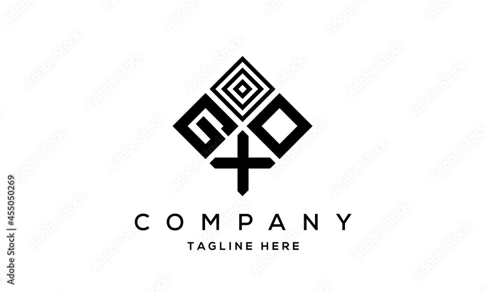 GOX square three latter logo vector GOX square three latter logo vector