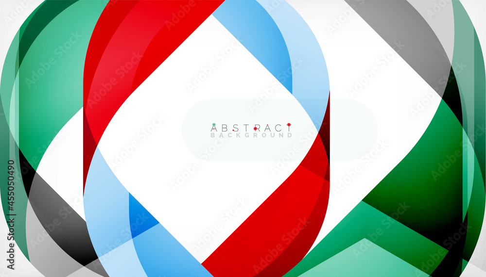 Abstract square shape with overlapping waves, minimal geometric background. Vector Illustration For Wallpaper, Banner, Background, Landing Page Abstract square shape with overlapping waves, minimal geometric background. Vector Illustration For Wallpaper, Banner, Background, Landing Page
