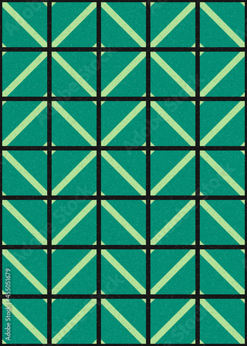 Abstract Geometric Pattern generative computational art illustration