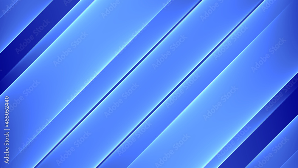 Obraz premium Abstrakter Hintergrund 4k blau hell dunkel Wellen und Linien Muster