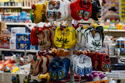 Photography Selling souvenirs at the flower market in Amsterdam, Noord-Holland province, The