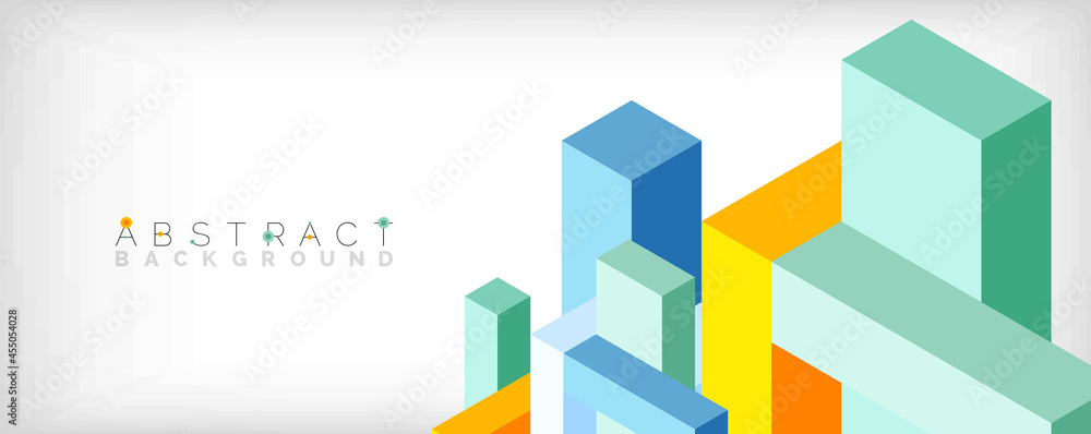 Abstract background. 3d cubes, cubic elements and blocks. Techno or business concept for wallpaper, banner, background, landing page Abstract background. 3d cubes, cubic elements and blocks. Techno or business concept for wallpaper, banner, background, landing page