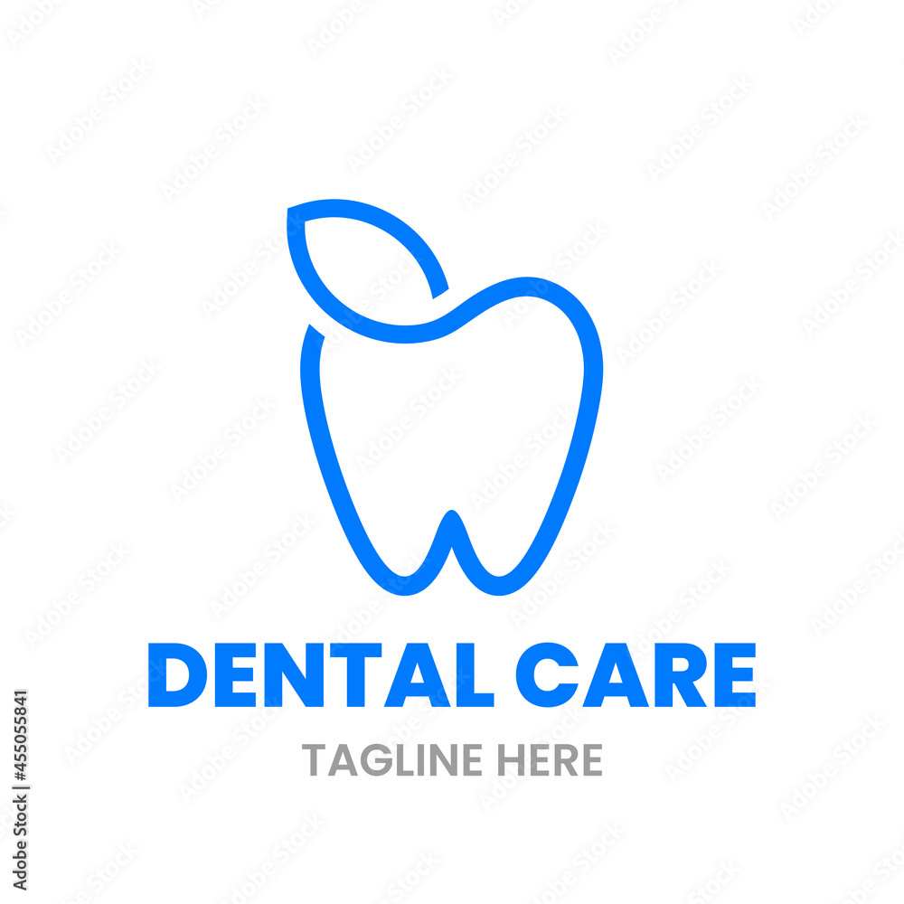 Herbal Dent logo design template. Abstract tooth and leaf outline sign. Stock vector illustration. Herbal Dent logo design template. Abstract tooth and leaf outline sign. Stock vector illustration.