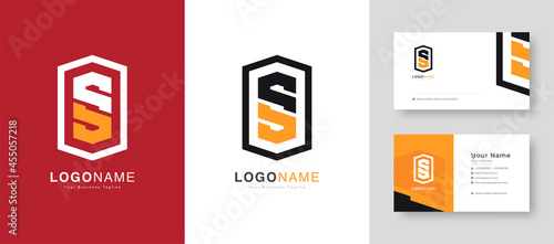 Creative Clean Initial S or SO Letter Logo With Premium Business Card Design Vector Template for Your Company Business