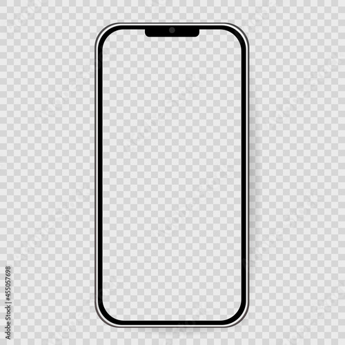 Phone isolated on transparent background ,  Flat Modern design , Illustration Vector  EPS 10