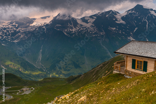 Cabin Log Chalet in Austria High Alps Mountains