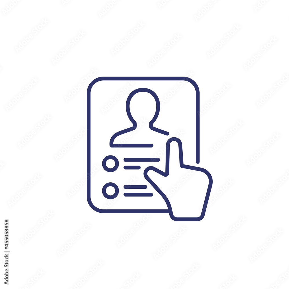 user profile icon, line vector user profile icon, line vector