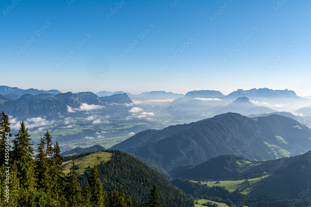 Panoramic Alpine view in Tyrol, Austria