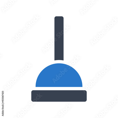 Plunger icon vector graphic