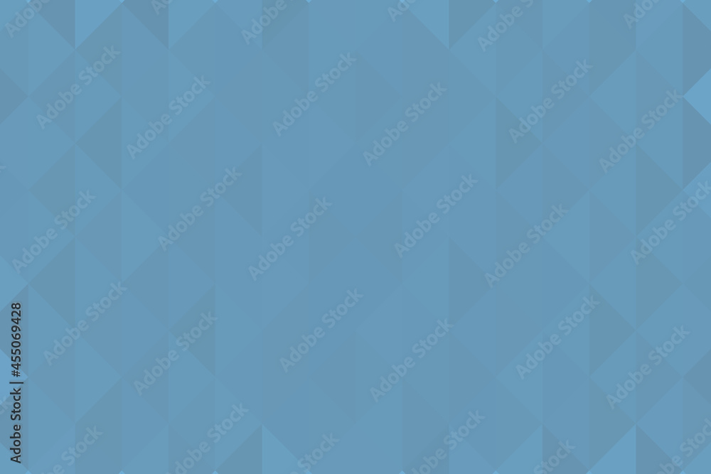 Obraz premium Abstract blue low-polygons generative background, illustration. Triangular pixelation.