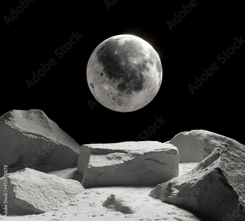 Bild auf Leinwand Abstract background Scene for cosmetic Product and Package Presentation, Stone P