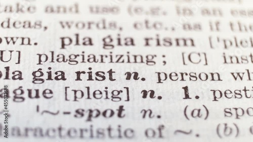Plagiarism - zooming in on the dictionary definition.