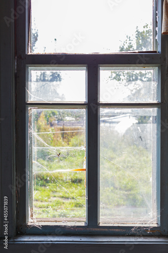 Vintage windows in an old house