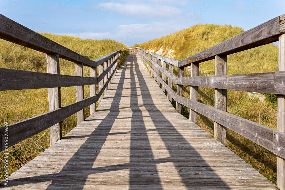 Wooden path to the Sea - Kampen, Sylt