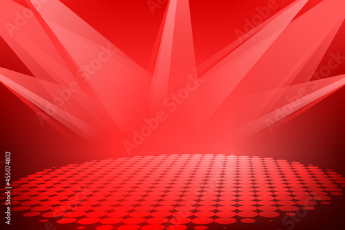Scène de Spectacle avec Piste de Danse Rouge