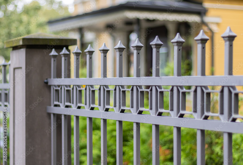 Fototapeta premium decorative forged metal fence