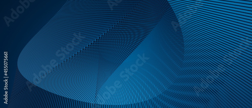 abstract wave technology background with blue light digital effect corporate concept.3d rendering illustration
