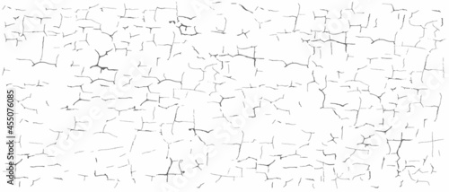 Vector editable texture for your design. The effect of cracks and scuffs on paint or plaster.