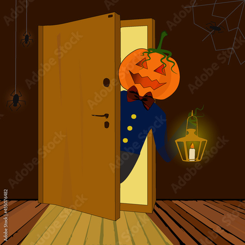 door to halloween