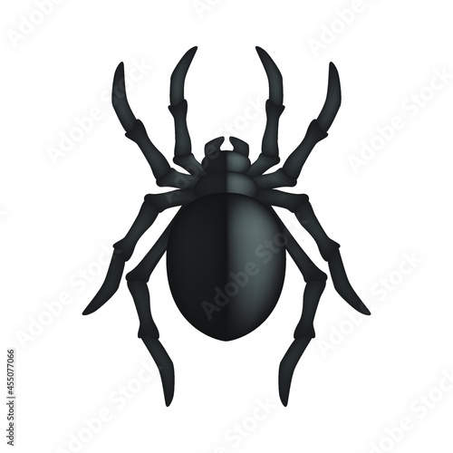 Spider Insect Emoji Icon Illustration Sign. Halloween Animal Vector Symbol Emoticon Design Vector Clip Art.