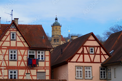 cityscape of the beautiful old historic town of Schwabisch Hall in Germany