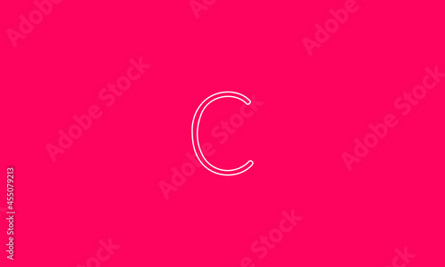 C is a attractive vector with a simple design and pink background.