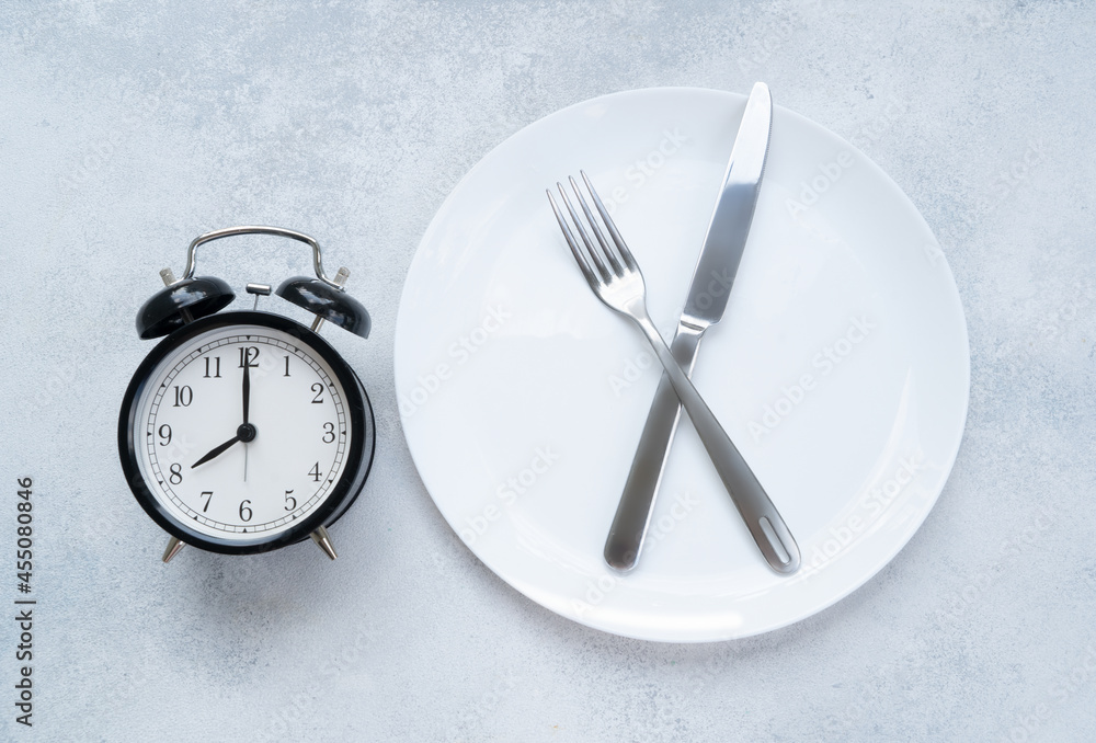 Intermitted farsting diet concept Intermitted farsting diet concept