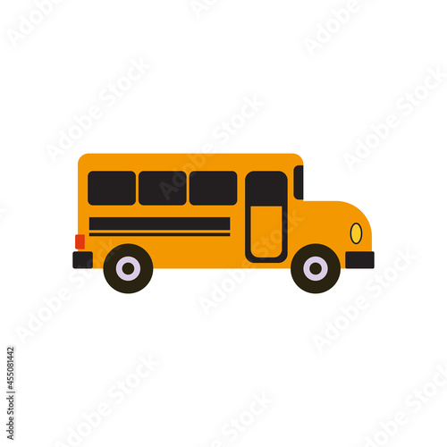 school bus icon design illustration template