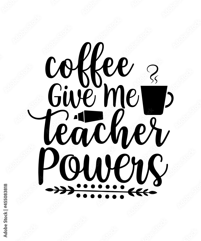 Fototapeta premium Teacher Svg Cut File