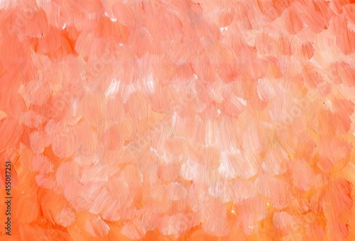 Autumn Decorative Abstract Grunge Background Light Orange Plaster Background On The Wall © Nat