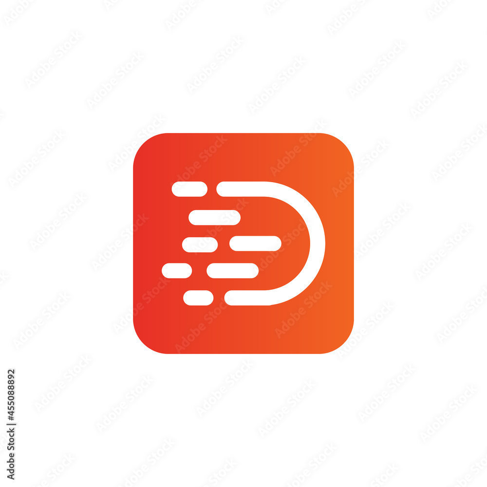 D letter initial icon logo design D letter initial icon logo design