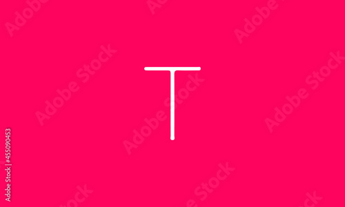 T is a simple vector with pink background.