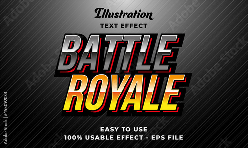 editable battle vector text effect with modern style