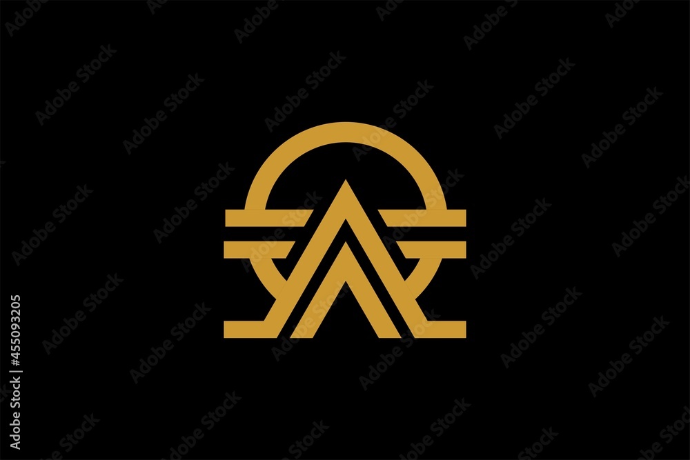 Triangle logo element icon design, circle shape design, outline logo design for business company. Triangle logo element icon design, circle shape design, outline logo design for business company.