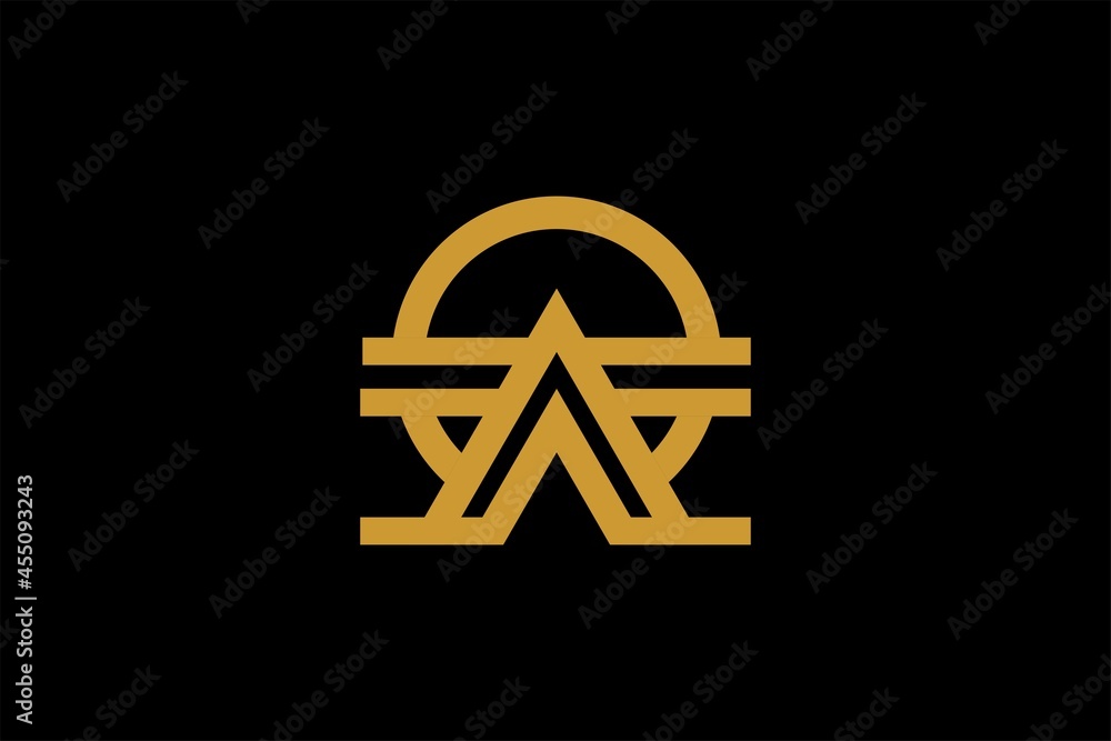 Triangle logo element icon design, circle shape design, outline logo design for business company. Triangle logo element icon design, circle shape design, outline logo design for business company.